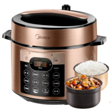 需首购、PLUS会员：美的（Midea）提鲜系列电压力锅5L YL50Q3-451电饭煲4-6人