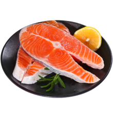 渔吻 三文鱼排 中段 500g *3袋