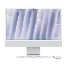 Apple/苹果AI电脑/2024款 iMac 24英寸银色 M4(10+10核) 16G 256G纳米玻璃一体式电脑MD3H4CH/A