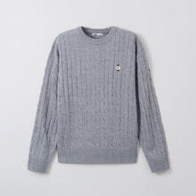 SPAO 韩国同款 男女同款 小熊Woodie圆领毛衣 SPKWF12C52