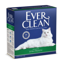 铂钻（EverClean）猫砂膨润土成猫幼猫通用型猫咪活性炭混合矿砂几近无尘猫沙猫厕所 绿标25磅