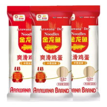 再降价：金龙鱼 爽滑鸡蛋挂面500g*3袋