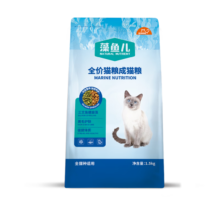 需凑单：比瑞吉 爱不将就藻鱼儿猫粮 全价成猫粮 6KG*6件