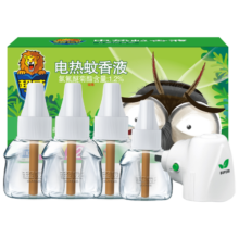 超威电热蚊香液驱蚊水防蚊器防蚊子家用蚊香器插电式电蚊香液室内套装 【无烟无香】4瓶1器(225晚)