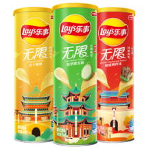 PLUS：乐事（Lay's）薯片（原味+黄瓜味+烤肉味）104g 3桶