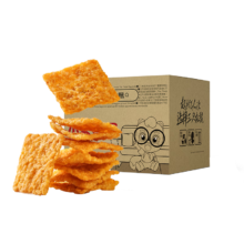 PLUS：三只松鼠 小米锅巴 800g 烧烤香辣味