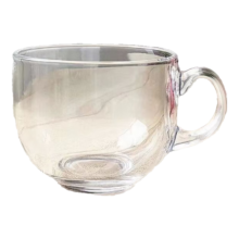 玻璃燕麦杯耐热茶色透明款 440ml
