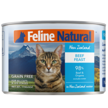 K9 Natural牛肉猫主食罐头 170g*6成猫幼猫通用猫湿粮猫罐头 新西兰原装进口