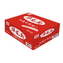 PLUS会员：今麦郎 华龙面 方便面干脆面干吃面袋装 红烧牛肉味 62g*24袋