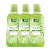 DARLIE好来/黑人漱口水清心绿茶香500ml*3清口气减少细菌温和清新