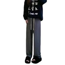 唐狮 集团DESSO小米粒奶芙窄版阔腿裤女夏季高腰垂坠感云朵直筒裤