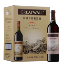 长城 三星赤霞珠干红葡萄酒 750ml*6瓶 整箱装