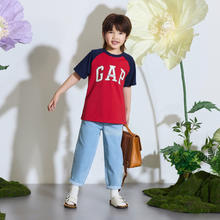 Gap 儿童纯棉撞色插肩短袖 510041