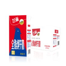 20点、PLUS会员：兰雀Lacheer全脂纯牛奶1L*12盒 3.3g蛋白质