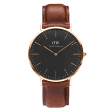 丹尼尔惠灵顿（DanielWellington）DW手表男士简约腕表40mm石英表时尚欧美表生日礼物DW00100124