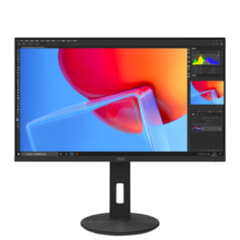 AOC 31.5英寸 4K高清 广色域 10Bit HDR10 低蓝光不闪 出厂校准 双向旋转升降 办公电脑显示器 U32N10