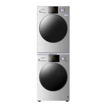 PLUS会员：Panasonic 松下 Xtra蔓越莓系列洗烘套装 10kg滚筒洗衣机+热泵烘干机 N1R3+CR19E