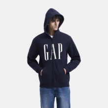 Gap 男女装秋季 印花字母logo抓绒连帽卫衣 休闲外套 多款可选