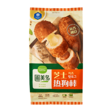 圃美多芝士热狗棒5支400g 儿童营养奶酪早餐香肠空气炸锅半成品韩国小吃