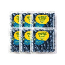 怡颗莓 当季云南蓝莓 中果*125g*6盒