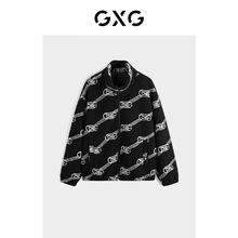 GXG 真五折限时两小时！提花仿羊羔毛保暖休闲夹克