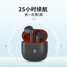 QQ音乐ET21真无线蓝牙耳机运动游戏舒适2024新款超长续航大电量