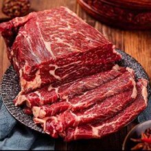 国产牛上脑 大块整切 雪花牛肉 1斤装 涮肉烤肉食材 500g±50g/袋 拍3件