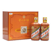 限移动端、京东百亿补贴：茅台 MOUTAI 甲辰龙年 53%vol 酱香型白酒 375ml*2瓶 礼盒装