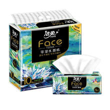 洁柔 Face油画抽纸4层20包纸巾可湿水面巾卫生纸家用餐巾面纸抽 整箱装