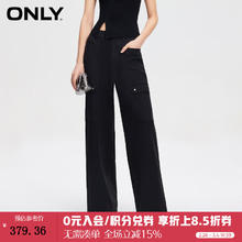 ONLY 2024夏季简约潮流个性多口袋工装裤休闲裤女|124214001 E39 黑豆色 160/64A/S