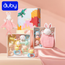 auby 澳贝 牙胶摇铃 新生安抚礼盒