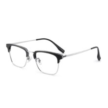 依视路  钻晶系列 新品 金属-眉框-银色-2070SV 镜框+A4 1.60依视路非球面现片