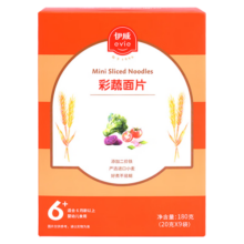 伊威（Eastwes）婴幼儿辅食彩蔬面片180克(9袋) 6个月+营养多彩趣味儿童面