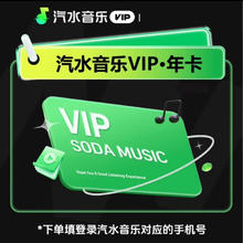 汽水音乐VIP会员年卡12个月 直充