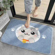 宝格鸟 入户门垫仿羊绒可爱猫 40*60CM两件装