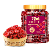 plus：百草味 蔓越莓干 500g罐装