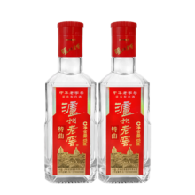 泸州老窖特曲 浓香型白酒52度100ml*2瓶 品鉴小酒礼盒
