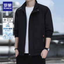 ROMON 罗蒙 立领夹克外套 黑色