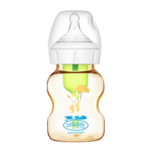 布朗博士PPSU奶瓶 0-3月初生婴儿防胀气防呛 轻巧防摔 宽口奶瓶150ml 小兔