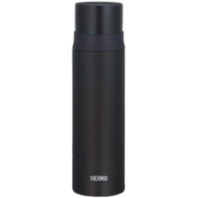 膳魔师（THERMOS）保温杯不锈钢水杯磨砂黑500ml男女保冷杯子双盖FFM-501