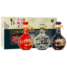 牛栏山 二锅头珍品30 匠心小酒礼盒 清香型白酒 52度50ml*3瓶