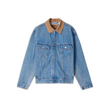 京东PLUS：李维斯 Levi's 24秋季男士宽松休闲帅气复古牛仔夹克外套 蓝色 002I4-0001 XL