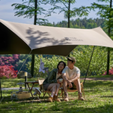 牧高笛 俊庭黑胶天幕PO520 LITE 约23m²占地面积