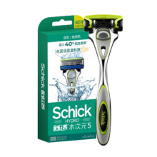 舒适Schick 水次元5剃须刀 敏感肌型1刀架1刀头