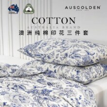 AusGolden澳洲品质纯棉四件套 A类 双人床（被套200*230cm）134元（需领券，好评返现10元，低至124元）