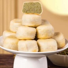 0蔗糖冰皮绿豆饼 2盒 20个660g