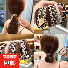 奶咖色麻花发绳 TS55 TS55