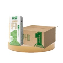 视界牧业 脱脂纯牛奶 甄选 200mlx20盒*2件