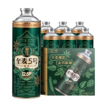 雪花啤酒全麦5号1L*6罐
