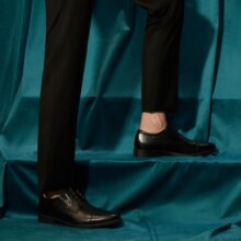 Clarks其乐惠登系列男士商务正装皮鞋舒适英伦风德比鞋皮鞋男 黑色 261529128 41.5